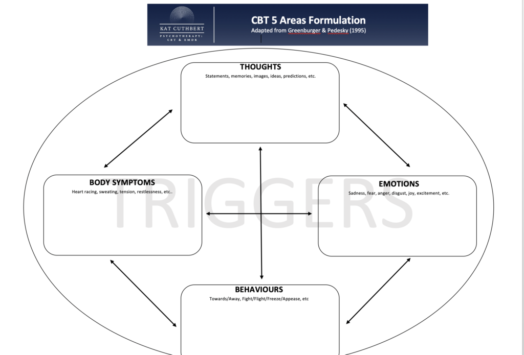 CBT 5 Areas Formulation